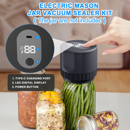 Electric Mason Jar Vacuum Sealer Kit